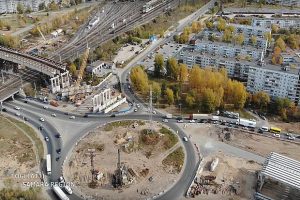Опубликована свежая видеозапись строительства развязки в Тольятти